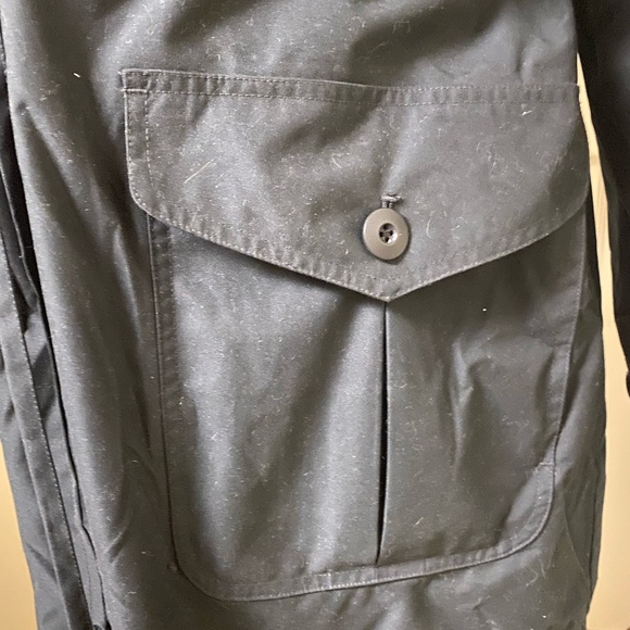 TravelSmith Dark Blue Trench Coat - Picture 6 of 9